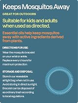 Cliganic Mosquito Repellent Bracelets 50 Pack DEET-Free Geraniol Oil view 5
