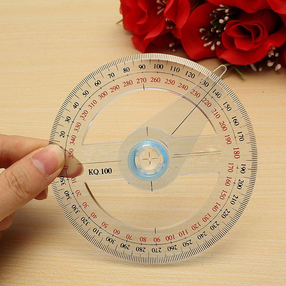 Reglas, escuadras y transportadores etc. transportador de regla redonda