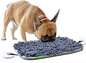 Ankecity Snuffle Mat for Dogs,Feeding Mat for Small Medium Large Dogs Nosework Pet Natural Foraging Skills Stress Releasing Interactive Feed Game Puzzle Training Toy Machine Washable 16.53