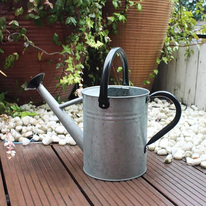 Cesun Metal Watering Can Vintage Galvanised Steel Outdoor Watering