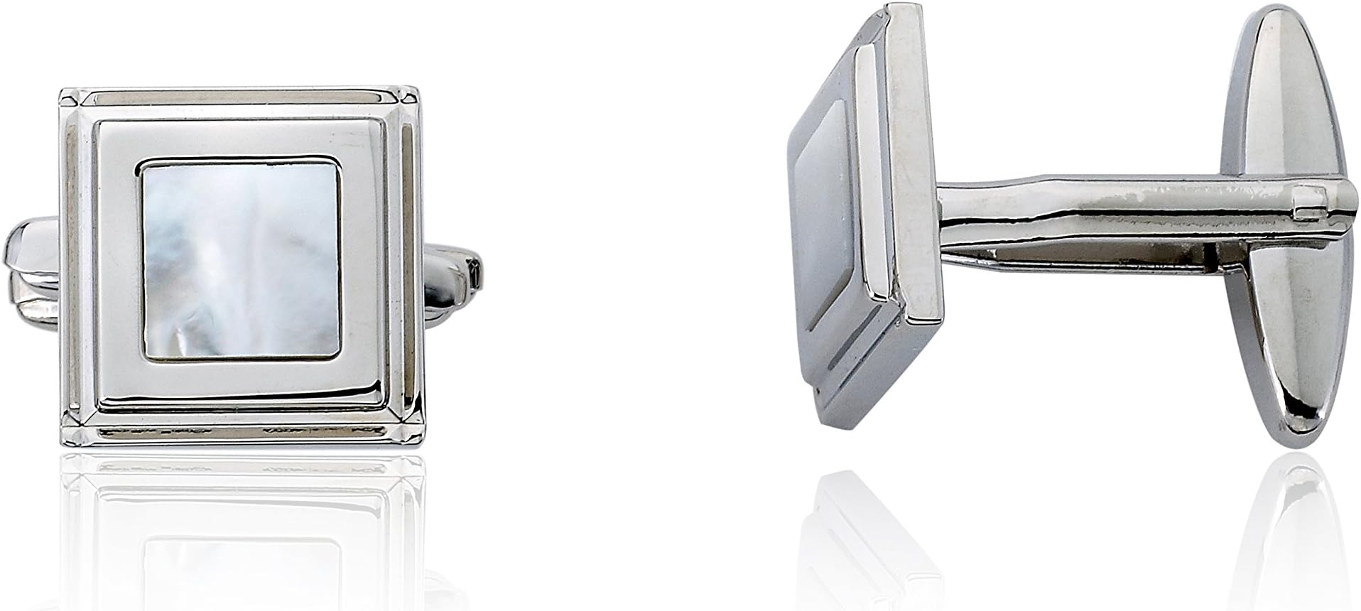 Riccova Cufflinks Mother Of Pearl Center Square Cufflink/
