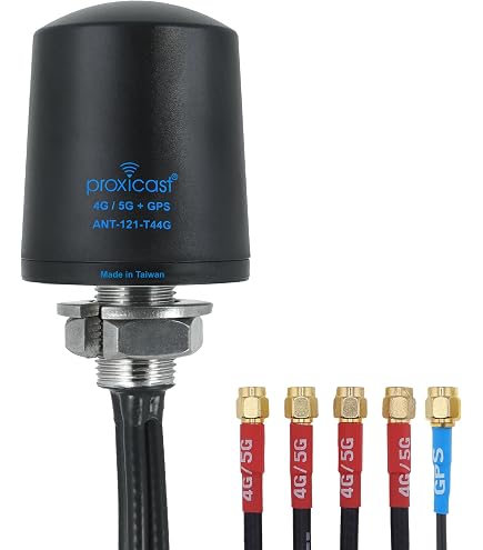 Superbat Antenna 4G LTE Esterna 698-2700MHz 8dBi Omnidirezionale Impermeabile Montaggio a Parete Cavo RG174 3m con Connettori SMA/RPSMA Compatibile Router e Amplificatori di Segnale