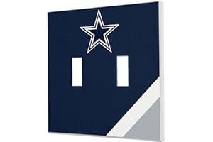 STRATEGIC PRINTING rategic Printing Dallas wboys Diagonal ripe Double Toggle Light Switch Plate,One Size