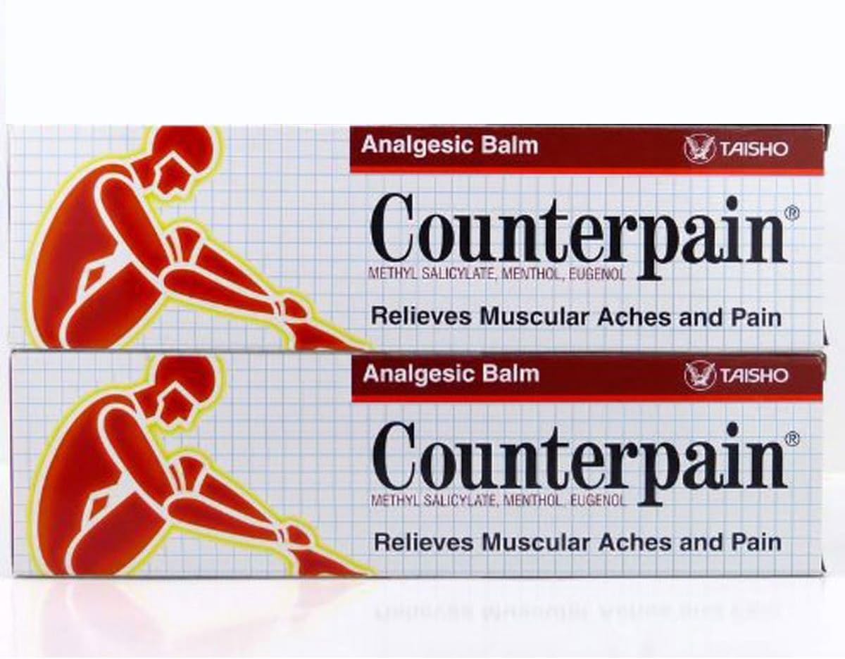 Pack of 2 Counterpain Analgesic Balm Cream Warm 120g