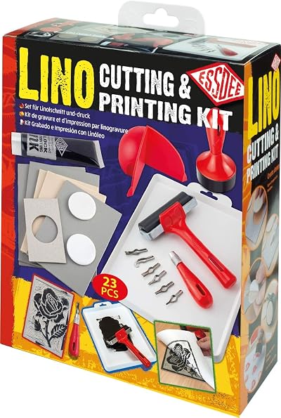 Essdee L5PKR1 Lino Cutting & Printing Kit - 23 Pieces for Art & Crafts