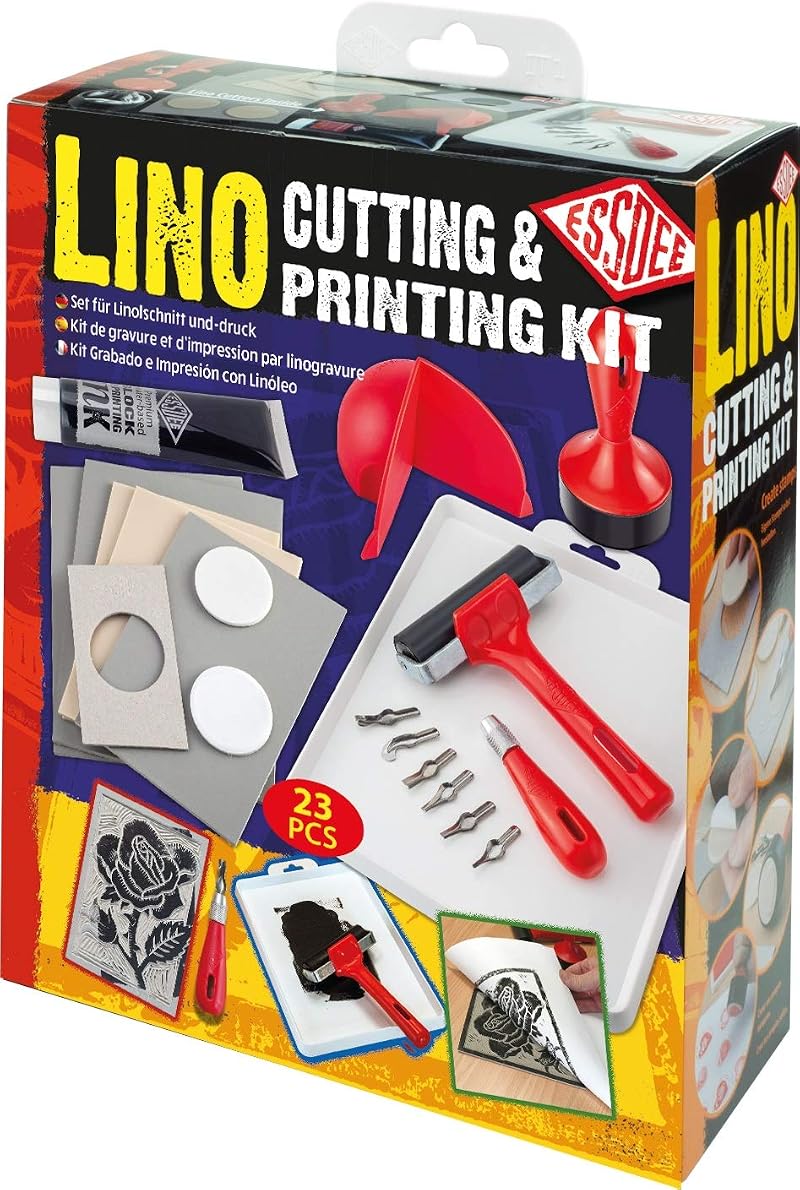 Essdee L5PKR1 Lino Cutting & Printing Kit - 23 Pieces for Art & Crafts