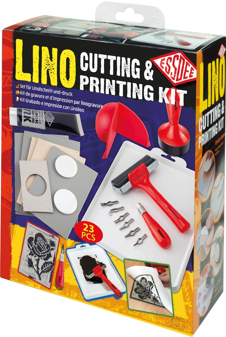 Essdee L5PKR1 Lino Cutting & Printing Kit (23 Pieces)