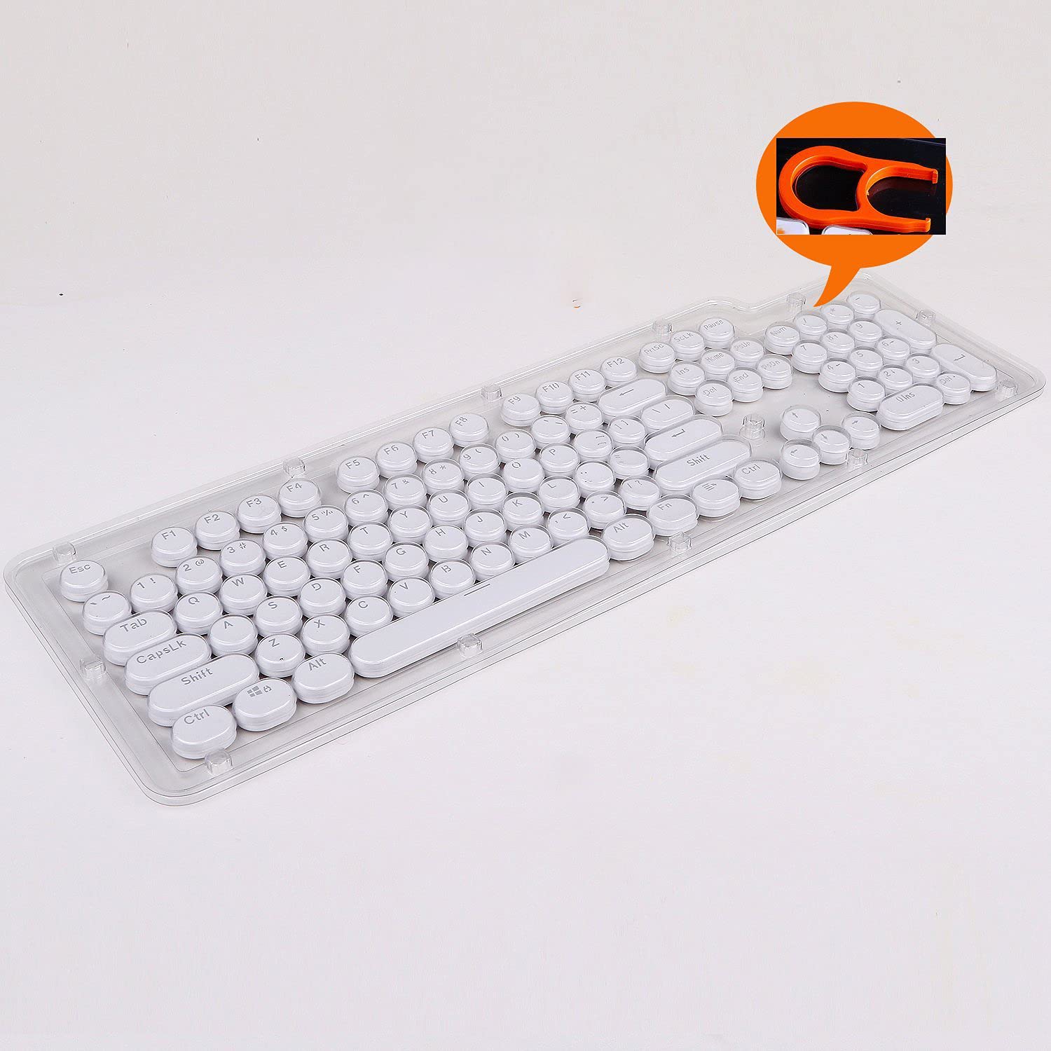 Mua E-Element Keycap 104 Double Shot Injection Backlit Keycaps Retro ...