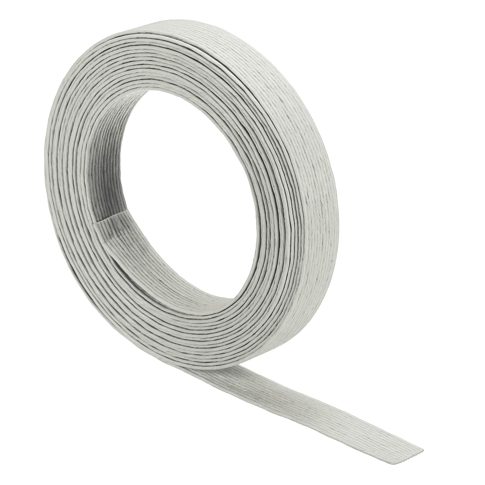 PATIKIL 5.4 Yards x 0.6" Paper Rattan Weaving Cane, 12-Ply Paper Rattan Weave Basket Weaving Supplies for DIY Rattan Woven Making, Light Gray