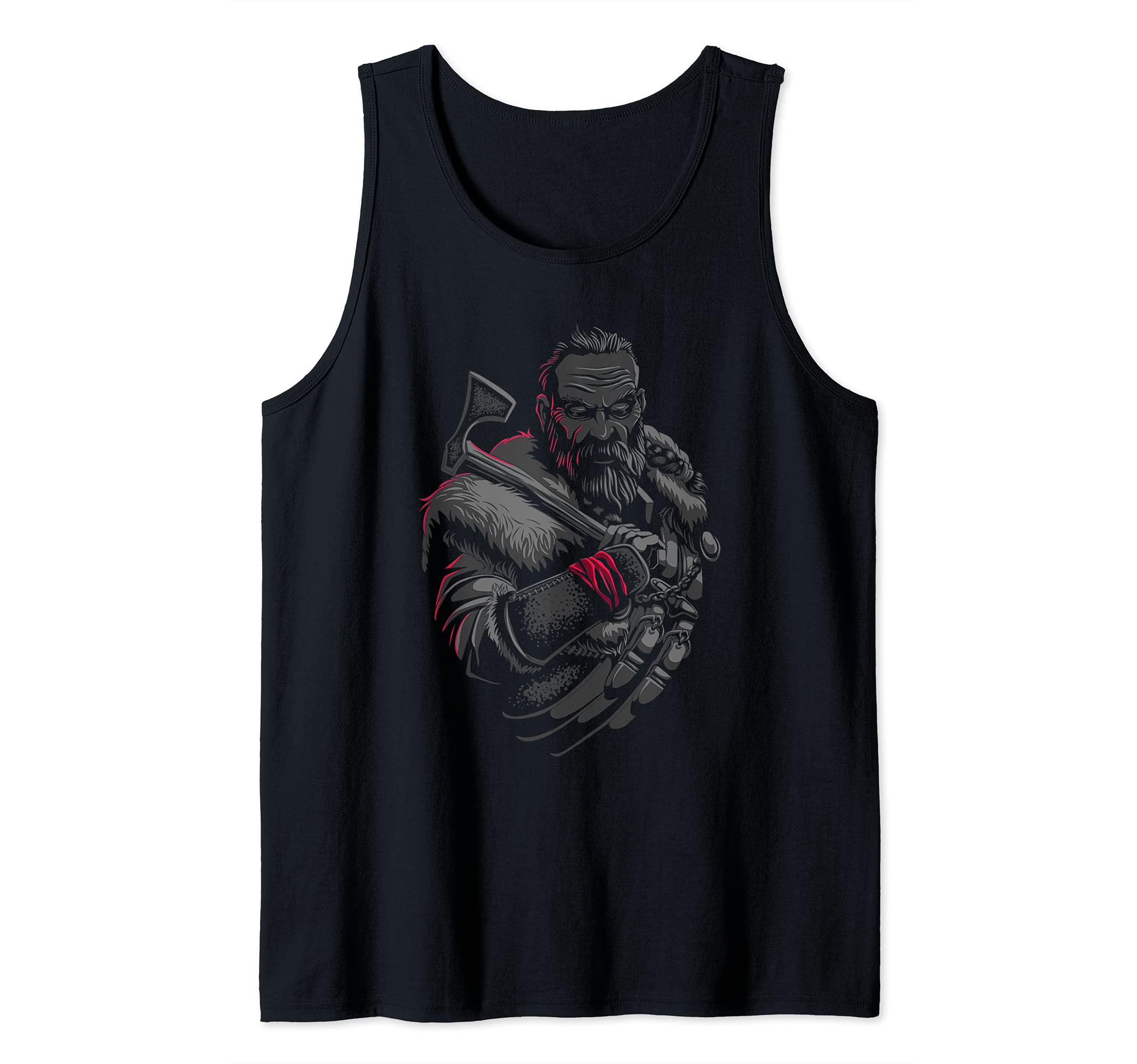 Viking Warrior With Axe - Norse Mythology Tank Top