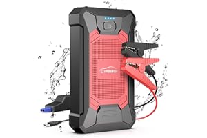 YABER Car Battery Jump Starter 3000A Portable Car Jump Starter Battery Pack (7.0L Gas/5.5L Diesel) 12V Jump Box Car Battery Jumper Starter with Smart Safety Jumper Cables, LED Flashlight, Compact