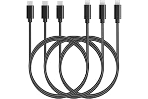 USB C to Lightning Cable, Elktry 3Pack 6.6Ft iPhone Charging Cable[MFi Certified],iPhone Charger Cord Nylon Braid Type C Ligh