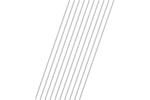 VictorsHome 1.5mm x 300mm 304 Stainless Steel Round Rod, Metal Solid Shaft Rods Lathe Bar Stock for DIY Crafts Model Car Helicopter Airplane 10pcs