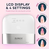 SUNUV LED Nail Lamp Dryer for Gel Polish Curing Machine Auto Sensor LCD 99S view 3