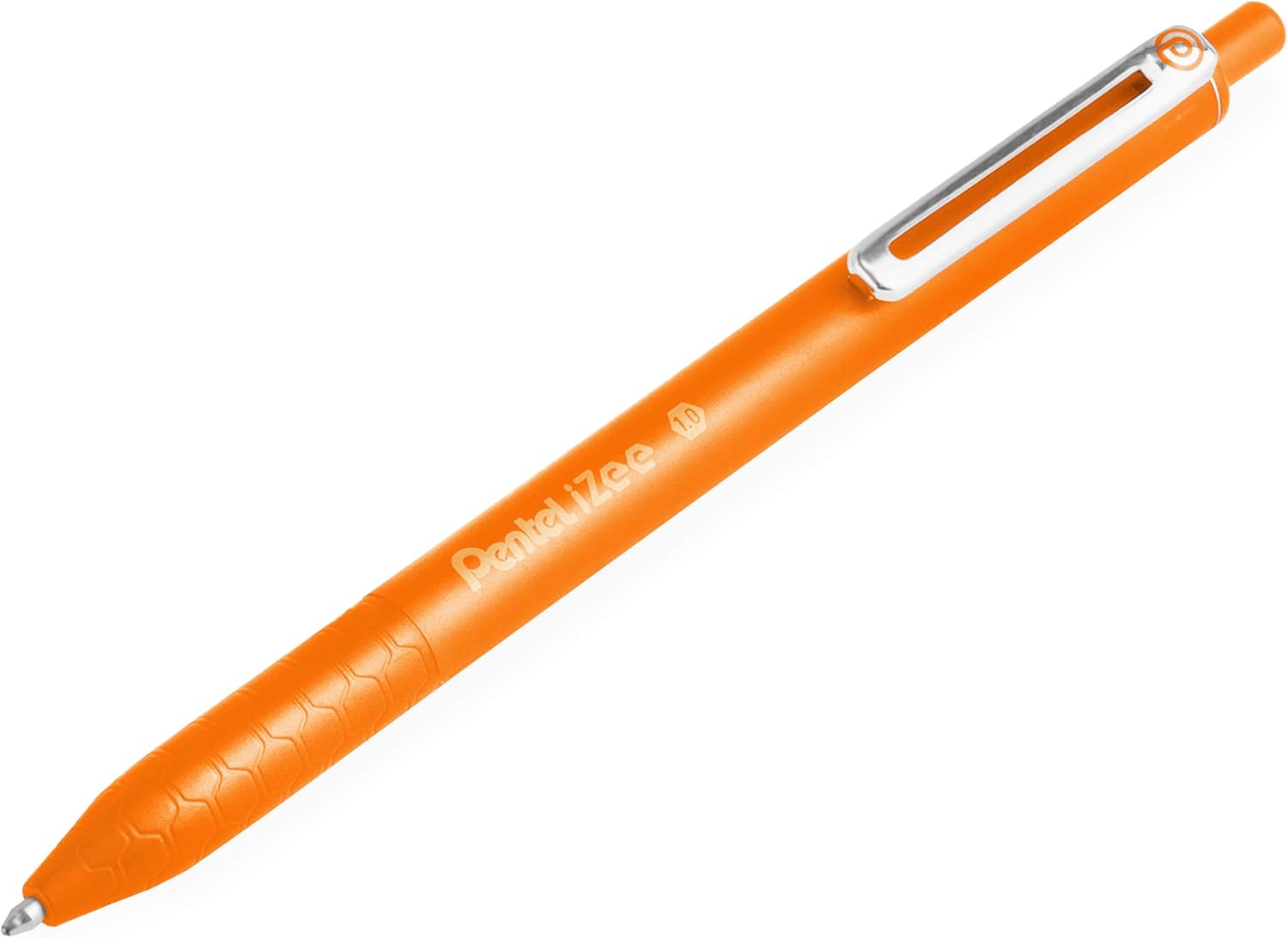 Pentel iZee BX470 Retractable Ballpoint Pen - 1.0mm - Orange - Pack of 14 - Image 3