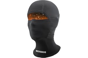 ROCKBROS Kids Balaclava Ski Mask Thermal Windproof Kids Balaclava Mask for Cold Weather Boys Girls Black