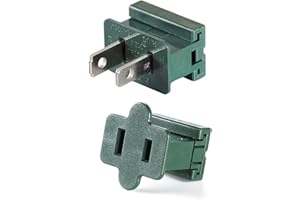 GFQHF Electric Plugs - 26PCS Male and Female Vampire Plug - SPT-1 Green for Christmas Light Strings & Lamps and DIY Projects