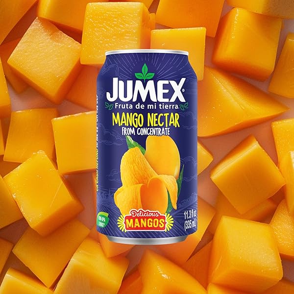 JUMEX MANGO NECTAR – MANGO JUICE NECTAR MADE WITH FRESH FRUIT PUREE – TROPICAL FRUIT JUICE CONCENTRATE FOR SMOOTHIE MIX, COCKTAIL MIXERS & KIDS DRINKS & BEVERAGES – 11.3OZ, 12 PACK CANNED DRINKS
