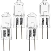 abulber Microscopes Bulb, G4 Halogen, 6V 20W Bi-Pin Base, 4 Pack | For School Science, Lab Biology Class, Home Microscope, Precision Instruments and Equipment