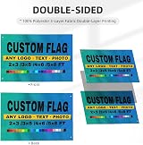 SXLONG Custom Flag Banner 2x3ft/3x5ft/4x6ft Personalised Design view 4