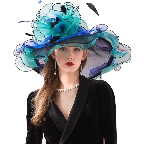 Kentucky Organza Derby Top Hats for Women Sun Visor Cap Veil  display picture 1