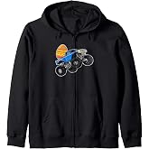 Monster Truck Easter Egg Zip Hoodie