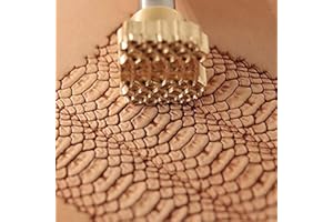 DandS ltd Snake Leather Stamp Tool, Professional Steel Craft Tool for Leatherworking, Embossing, Carving & Stamping Leather Projects, Belts Wallets & DIY Projects Compatible with Mallet #395
