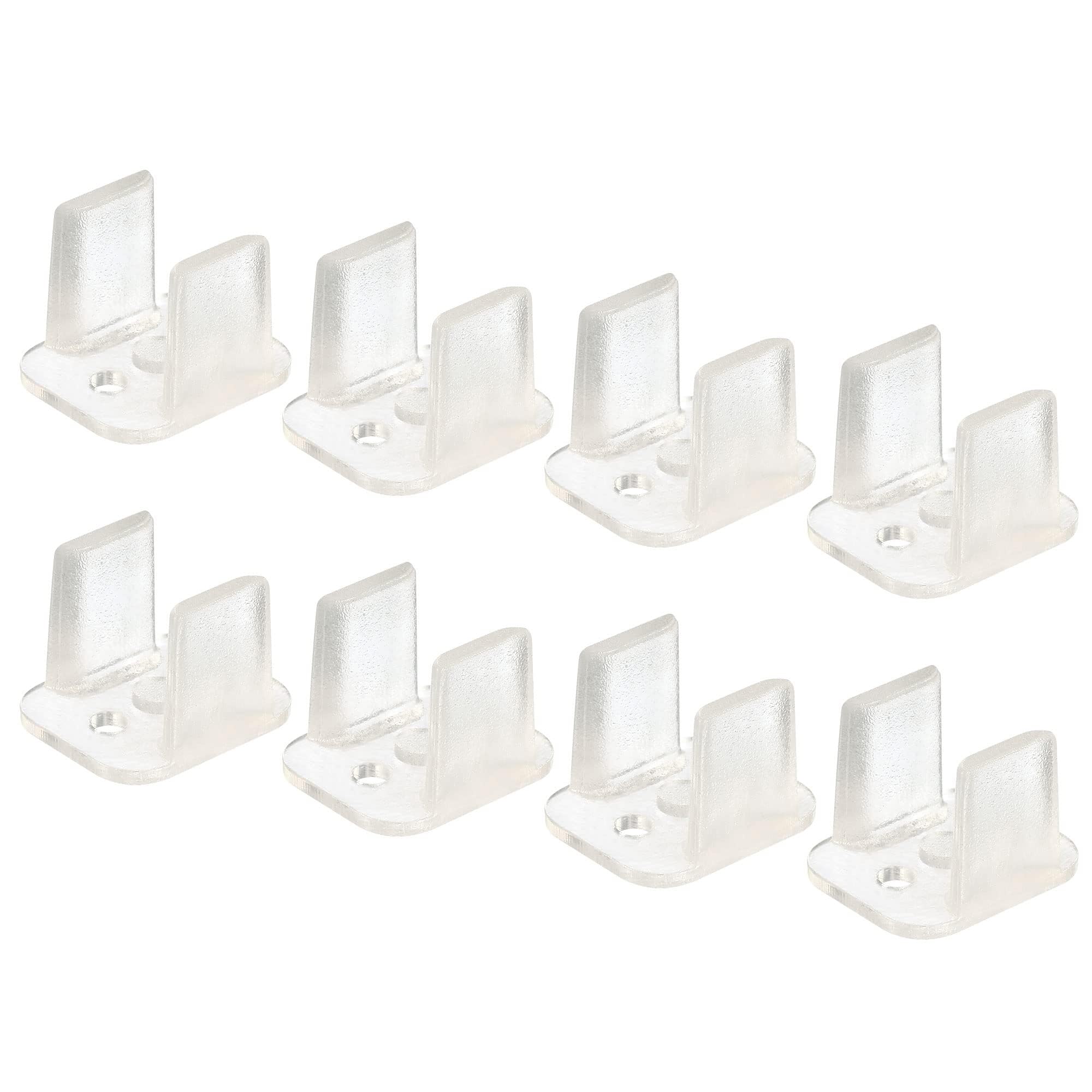 TOP-VIGOR 120Pcs LED Neon Mounting Clips, Holder Mounting Bracket Support Fixing Clamps Waterproof LED Strip Fit 8mm Silicone LED Neon Strip Lighting, Translucent