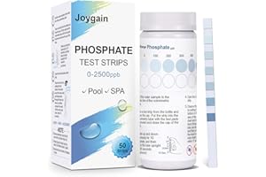 JOYGAIN Phosphate Test Kit for Pool Hot-Tub : 50PCS Phosphate Test Strips Accurate Water Testing for Swimming Pool Water Hot Tub Spa