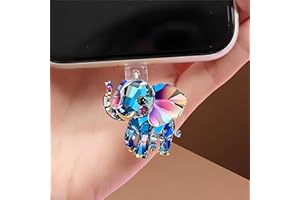 Dragon and Crystal Ball Dust Plug Acrylic Charms for electronic products,Type-C Charging Port Dust Plugs Pendant Compatible w