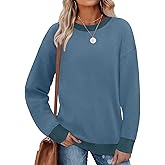 MixShe Womens Sweaters 2025 Fall Fashion Crewneck Tunic Tops