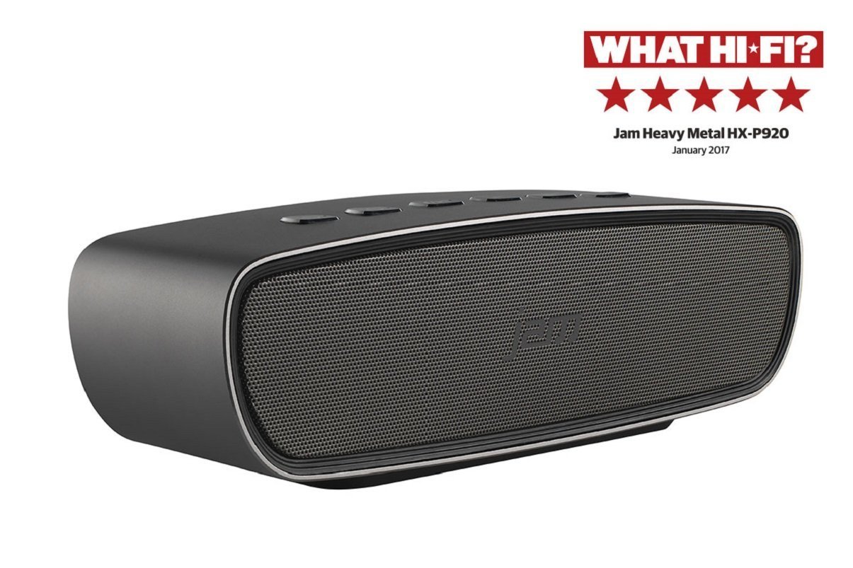 jam audio heavy metal stereo bluetooth wireless speaker