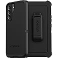 OtterBox Galaxy S22+ Defender Series Case - BLACK, rugged & durable, with port protection, includes holster clip kickstand