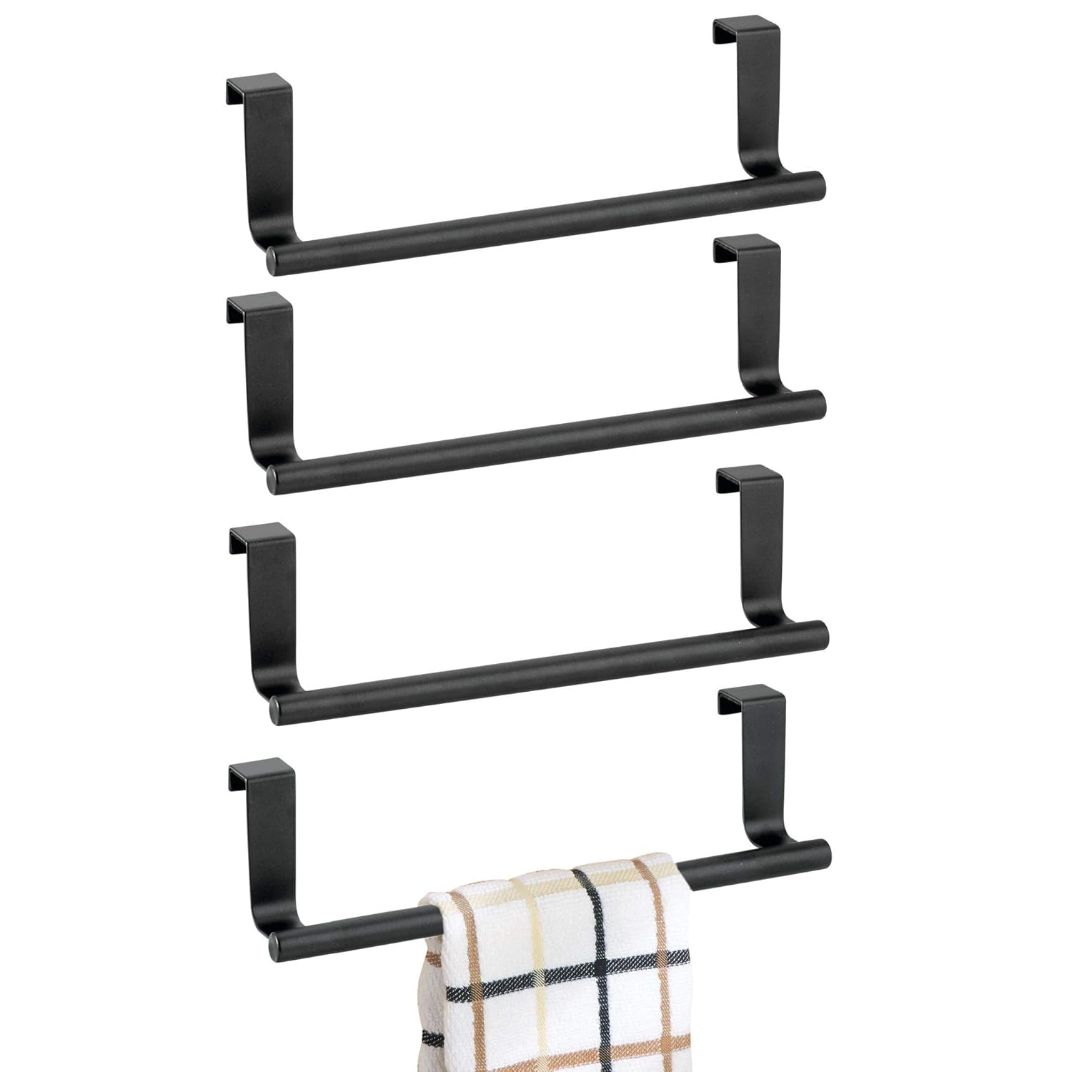 Best Mdesign Over-The-Cabinet Kitchen Dish Towel Bar Holder