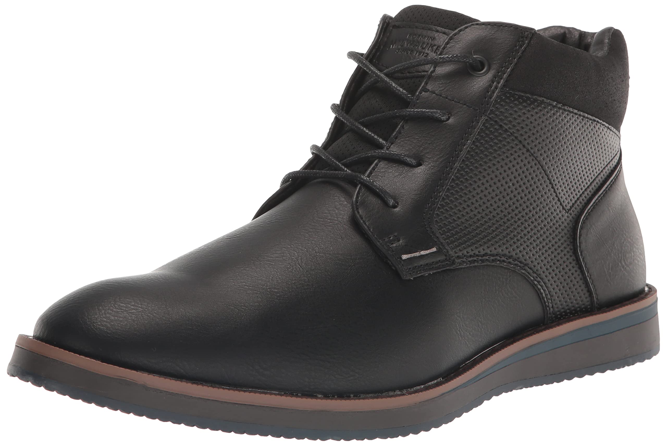 Photo 1 of Nunn Bush Men's DC Circuit Plain Toe Chukka Boot with Memory Foam, Black, 9.5