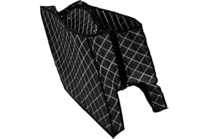 HCmotorku Motorcycle Saddlebag Liners 5 inch Stretched Bag Inserts Fits for Harley Touring Road King Road Glide Street Glide Electra Glide 2014-2023 (White Stitching)