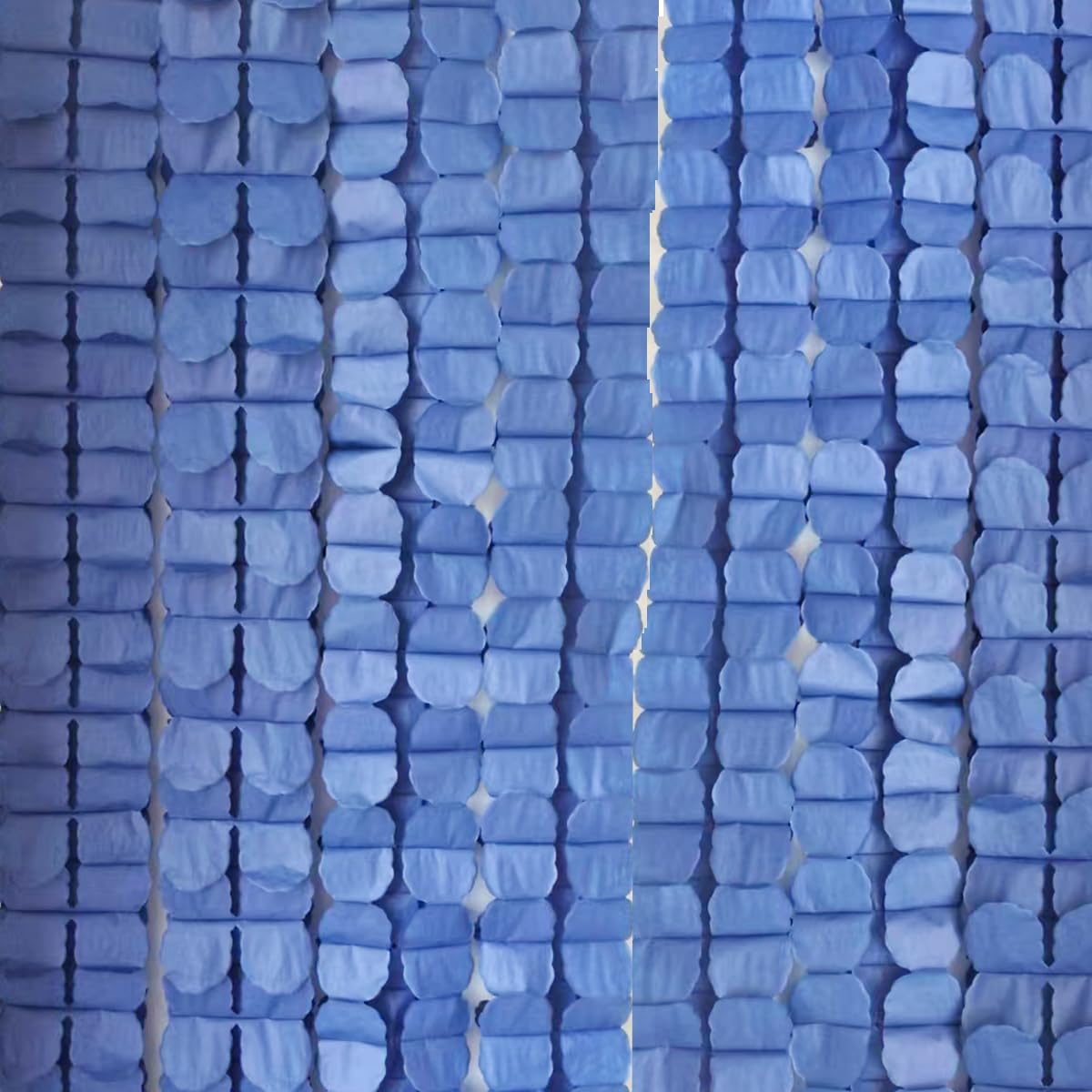 Photo 1 of 10PCS Four Leaf Clover Paper Flowers Garland Decorations - Four Leaf Clover Banner Tissue Paper Streamers Reusable Hanging Garland for Birthday Wedding Baby Shower Party Backdrop Home Decor Royal Blue