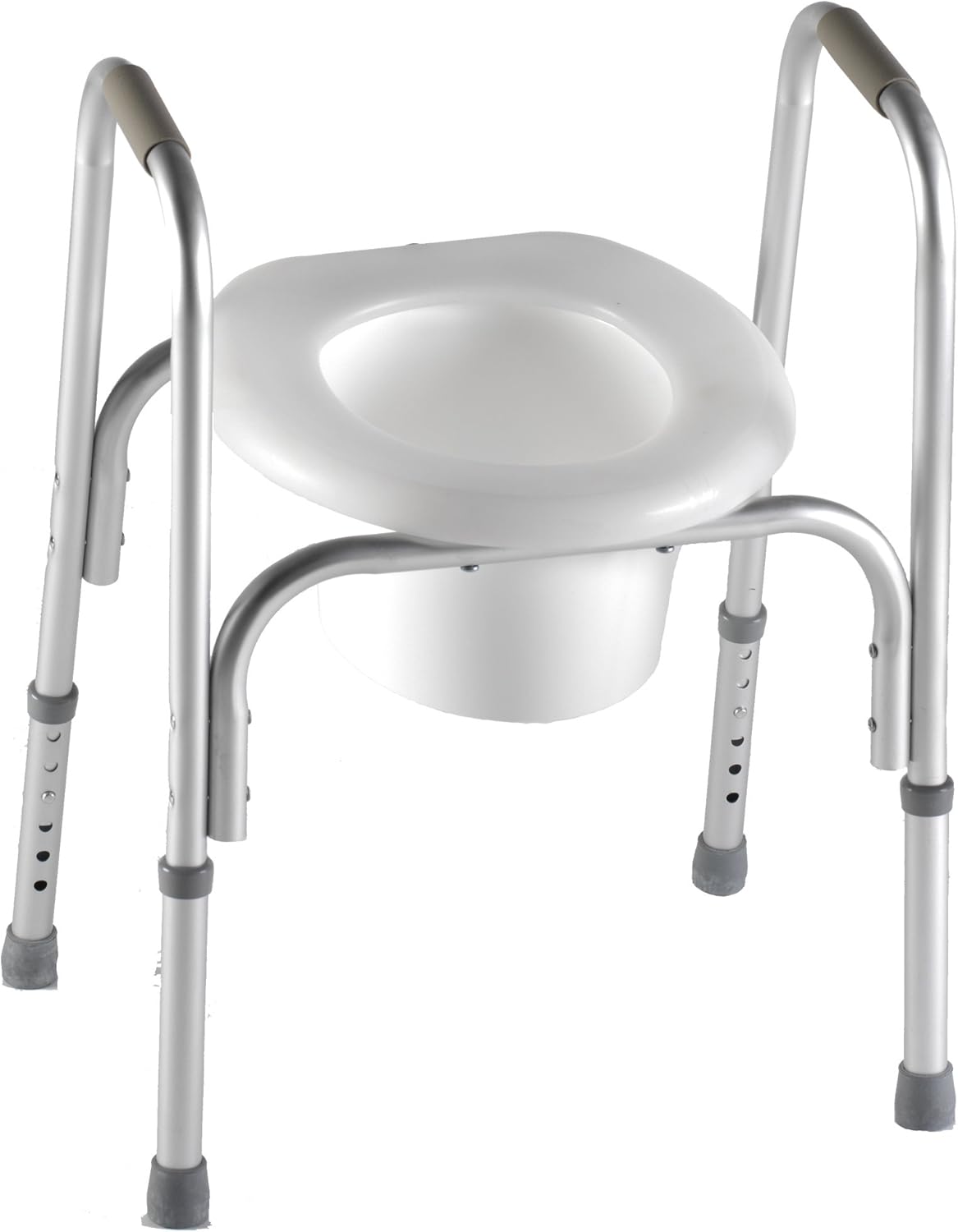 PCP Raised Toilet Seat and Safety Frame (Two-in-One), Adjustable Rise Height, Secure Elevated Lift Over Bowl, Made in USA: Health & Personal Care