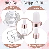 Friusate 30pcs 2ml Glass Dropper Bottles with 3 Pips 2 Labels Refillable view 4