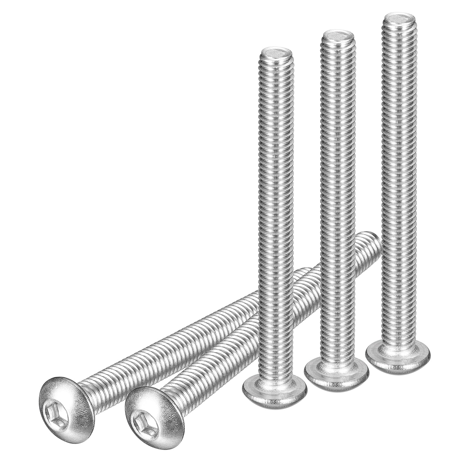 DTGN M5-0.8x50mm Button Head Socket Cap Screws - 25Pack - Good for Machine - 304 Stainless Steel 18/8 - Hex Drive Full Thread Fasteners — image 1