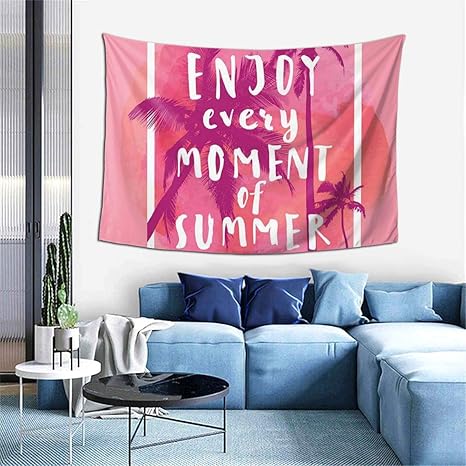 Amazon Co Jp Gukisala タペストリー ヤシの木の正方形のフレームと水彩サークルで夏のあらゆる瞬間をお楽しみください 多機能 おしゃれな壁掛け インテリア ファブリックモダンなアート 壁掛け クールジャパン 家飾り ホーム キッチン