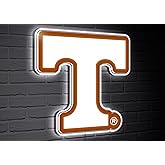 Team Sports America NCAA University of Tennessee Ultra-Thin LED Light Wall Sign Décor | Officially Licensed - 23 Inch Mascot Logo Shaped Wall Sign | Made in USA