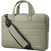 LUGGEX Laptop Case Sleeve 15-16 Inch, LTX02 360° Protective 15.6 Inch Laptop Shoulder Bag Computer Carrying Case Compatible with MacBook Air 15/Pro 16, HP, Dell, Surface (LTX-Core, Green)