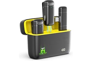 Wireless Lavalier Microphone for Android Phone, Clip on Lapel Mics Lapel Microphone Wireless for USB C Phone for Video Record