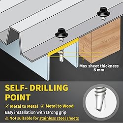 Metal Roofing Screws #12 × 1", 300 PCS, FIXLINK