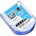 MORIDA 200 pcs 5X6 inch Bath Bomb Heat Shrink Wrap Bags Round PVC Wrappers for Bath Bombs, Soaps, Cookies, and DIY Handmade Crafts, Odorless Food Safety Quality