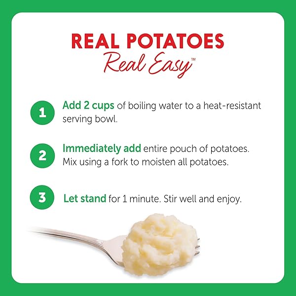 IDAHOAN MASHED POTATOES, ROASTED GARLIC, 4 OZ