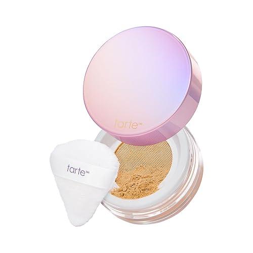 tarte creaseless setting & brightening powder - honey (tan-deep to deep skin tones) - full size