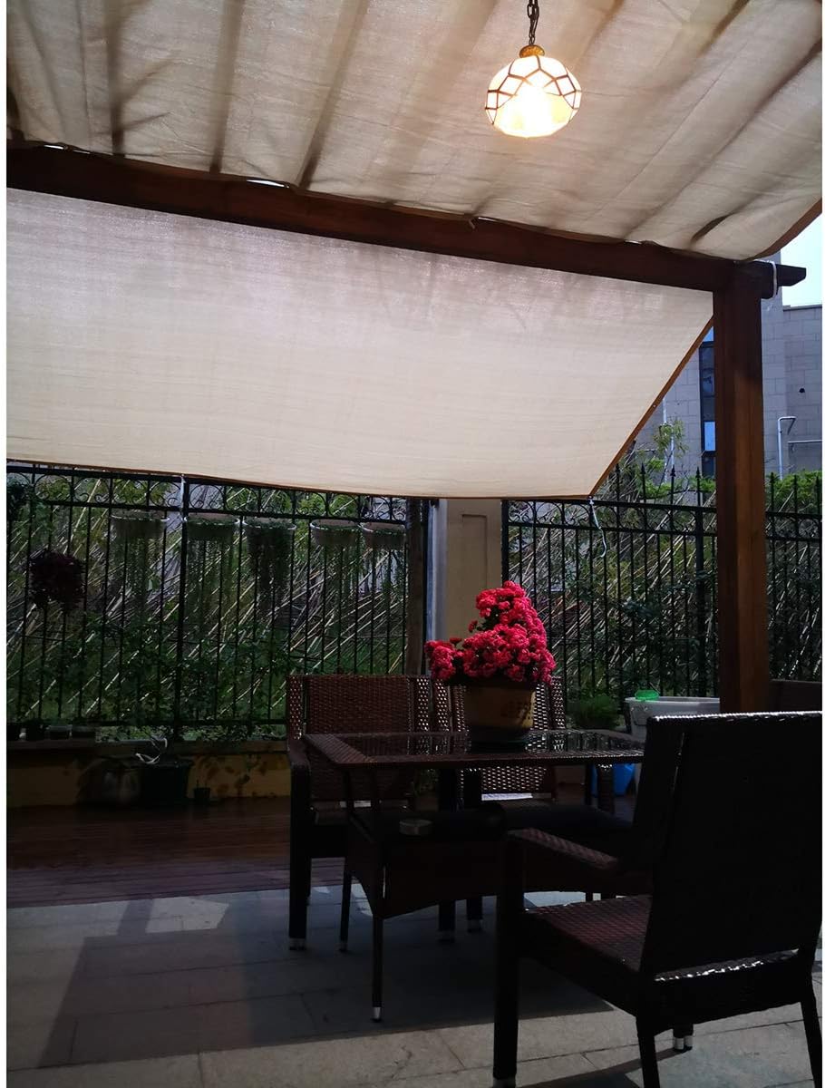 pergola shade fabric on 90 Shade Fabric Sun Shade Cloth With Grommets For Pergola Cover Canopy 23 Sizes Optional Uv Resistant Sunblock Shade Net Screen Sun Tarp Mesh Patio Lawn Garden Patio Furniture Accessories
