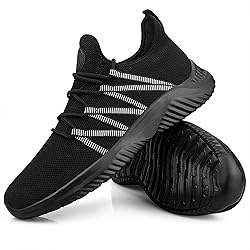 Feethit Mens Slip On Running Shoes Breathable